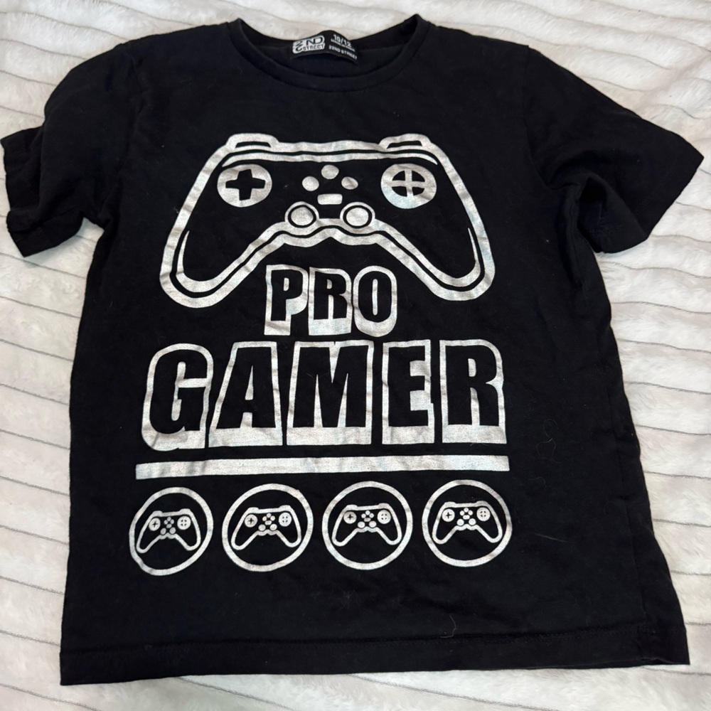 Pro Gamer Black Tee for Kids